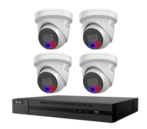 Hikvision Hilook 6MP Acusense 4 Camera CCTV Kit – ACDC Light, Speaker & Strobe