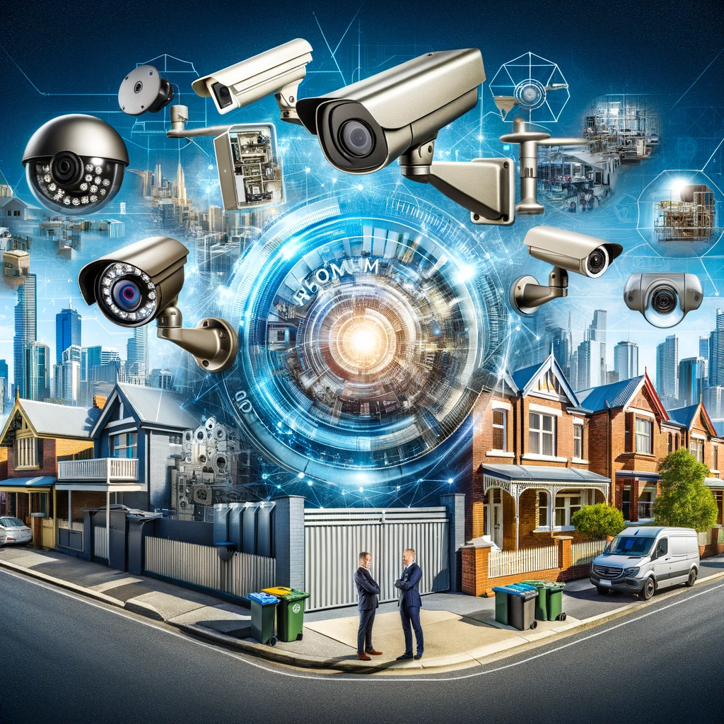What types of security cameras are popular in Australia?