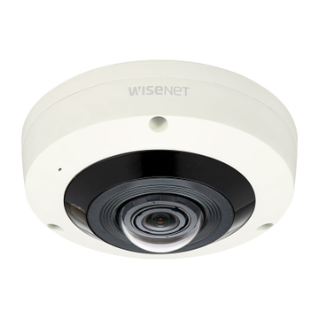 Hanwha Wisenet 6MP Outdoor Fisheye Camera, H.265, WDR, 15m IR, IP66, 1.6mm :  HAN-XNF-8010RV