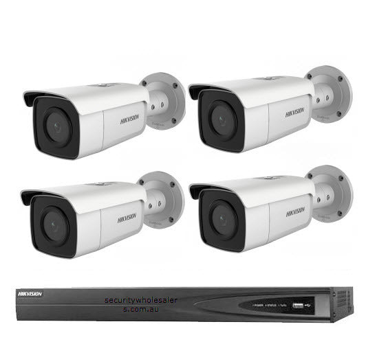 6MP 4CH Hikvision CCTV Kit: 4 x Mini Bullet Cameras + 4CH Network Recorder Media 2 of 2