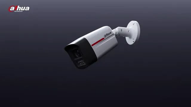 Dahua WizColor X camera from the manufacturer's demonstration